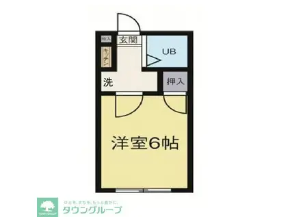 シティハイム元町(ワンルーム/2階)の間取り写真