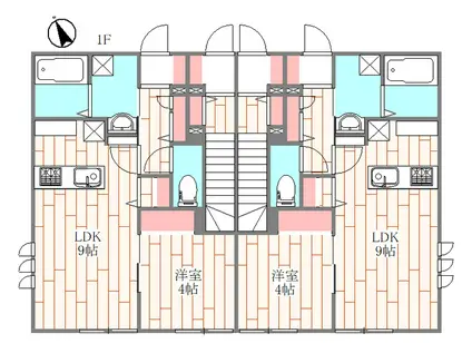 セレーノ(1LDK/1階)の間取り写真