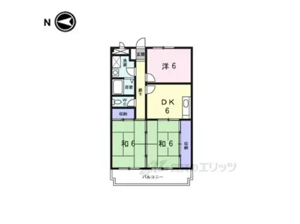 ライフ・イックス(3DK/2階)の間取り写真