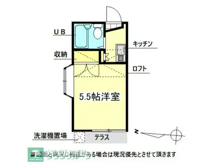 ロジュマン坂戸1号棟(1K/1階)の間取り写真