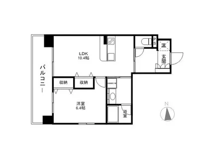アーバンタワー西後町(1LDK/7階)の間取り写真