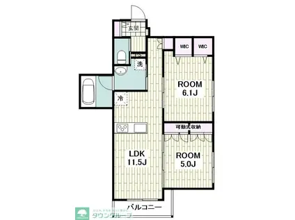 SETORA ART(2LDK/1階)の間取り写真