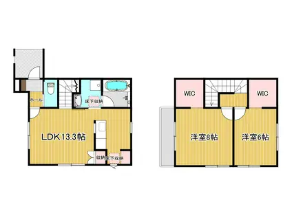 APTサン・シルフII(2LDK/1階)の間取り写真