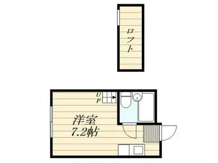 セブンハイツ(ワンルーム/2階)の間取り写真