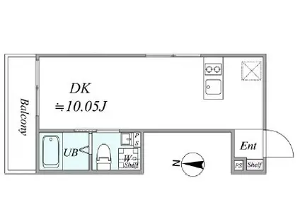SCELTO KAMEIDO(ワンルーム/4階)の間取り写真