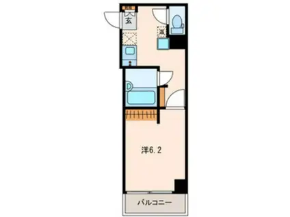 サンクレストビル(1K/4階)の間取り写真