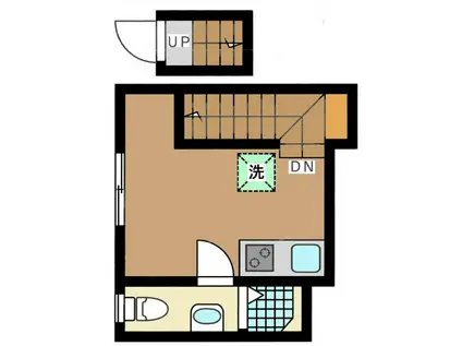 フェリーチェ中板橋(ワンルーム/2階)の間取り写真