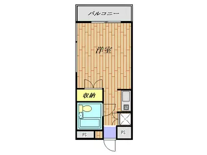 志津リリエンハイム(ワンルーム/3階)の間取り写真