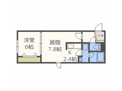 LE・EST VI(1LDK/3階)の間取り写真