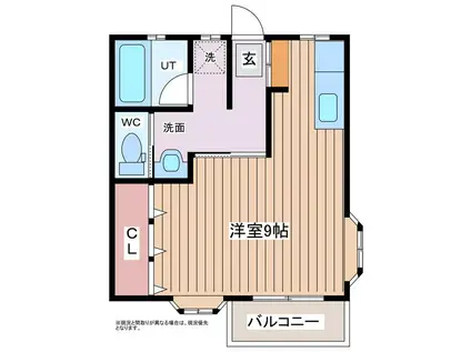 コーポグリーンキャピタル(ワンルーム/1階)の間取り写真