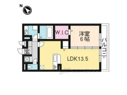 カーザフェリーチェ(1LDK/2階)の間取り写真