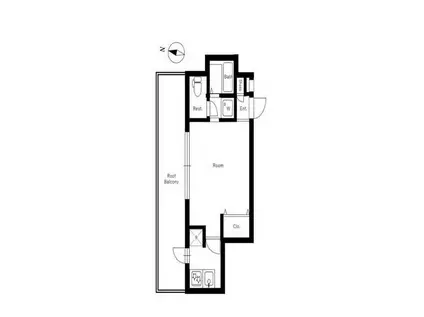 アクア スイート 日暮里(1K/5階)の間取り写真