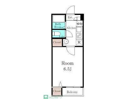 プレシャス蕨(1K/3階)の間取り写真