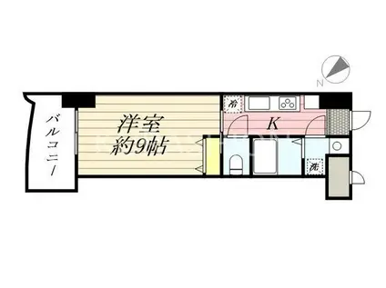 ロイヤル博多駅前(1K/7階)の間取り写真