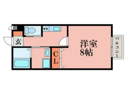 サンコート野洲(1K/1階)の間取り写真