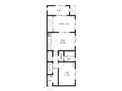 岩崎マンション(3DK/2階)の間取り写真