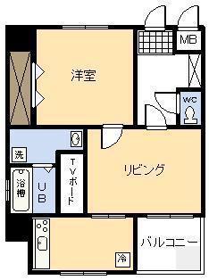 KO OLINA D(1LDK/5階)の間取り写真
