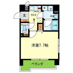 エナブル塚本II(1K/6階)の間取り写真