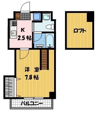リファレンス長崎大学前(1K/4階)の間取り写真