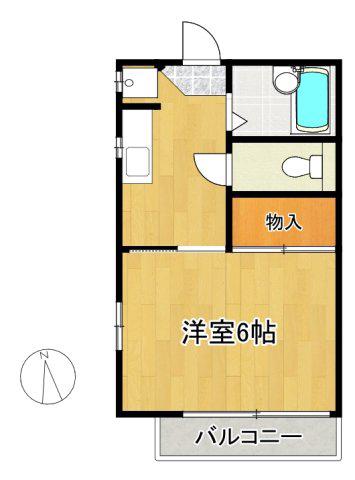 かぶき堂ビルディング(1K/4階)の間取り写真