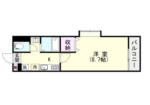 BONOS(1K/3階)の間取り写真