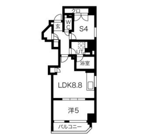 マーロ上野入谷(1SLDK/7階)の間取り写真