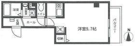 YS FLAT入谷(1K/2階)の間取り写真