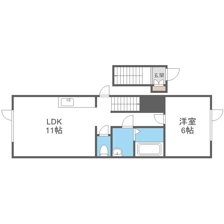 ストーリア34(1LDK/2階)の間取り写真