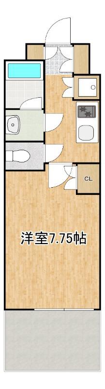 フェルテ中野(1K/8階)の間取り写真