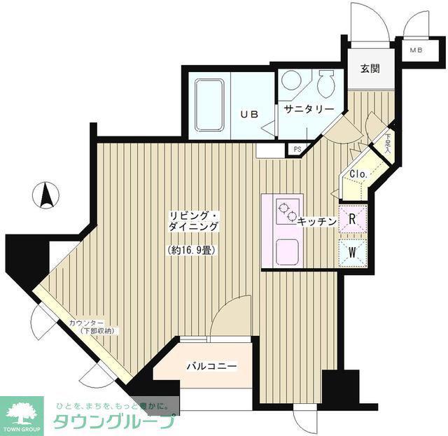 KS麹町(ワンルーム/2階)の間取り写真
