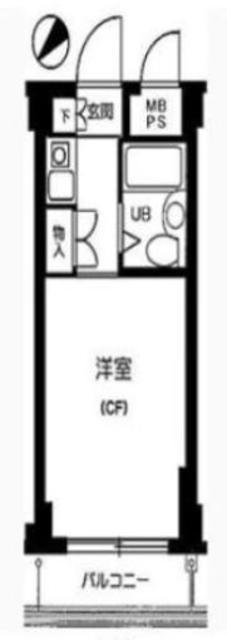 スターホームズ鶴川(1K/3階)の間取り写真