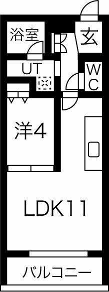 IARIM新瑞橋(1LDK/7階)の間取り写真