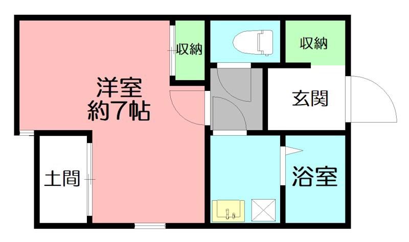 NS ROOM(ワンルーム/1階)の間取り写真