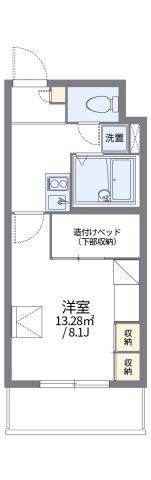 レオパレスパルコートA(1K/3階)の間取り写真
