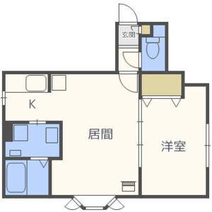 スティブル23(1LDK/2階)の間取り写真