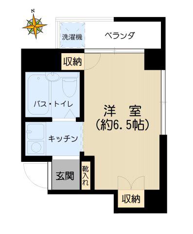 メゾンタカクラ(ワンルーム/3階)の間取り写真