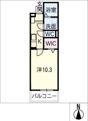 ANSER(1K/3階)の間取り写真