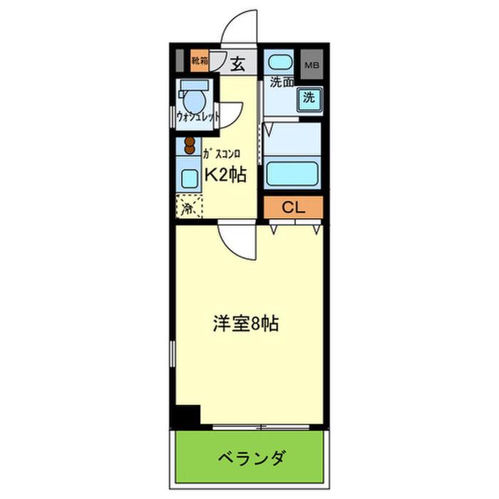CARPIO 85(1K/3階)の間取り写真