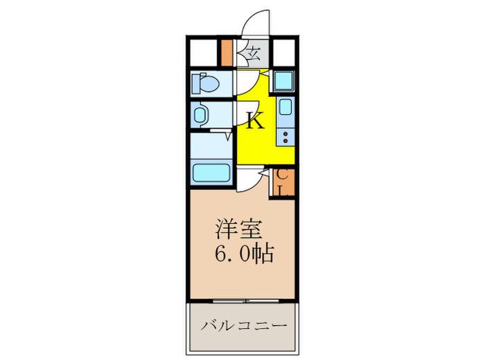 M-RESIDENCE新大阪GARDEN(1K/11階)の間取り写真