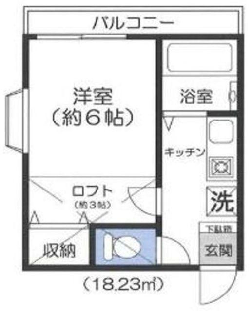 クロノス練馬高野台(1K/2階)の間取り写真