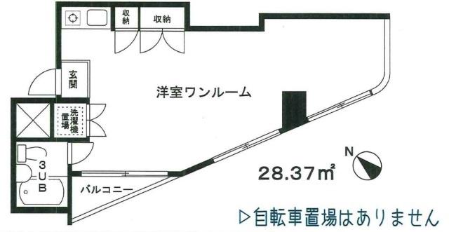 出町ビル(ワンルーム/4階)の間取り写真