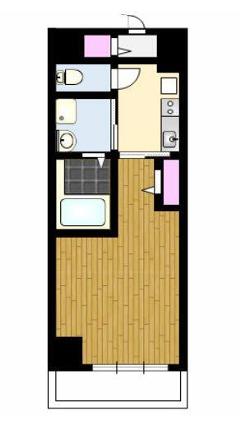  プレール・ドゥーク住吉II-(1K/5階)の間取り写真