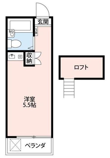 メゾンエアパークI(ワンルーム/1階)の間取り写真
