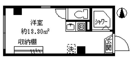 プレシャス沼袋(ワンルーム/3階)の間取り写真