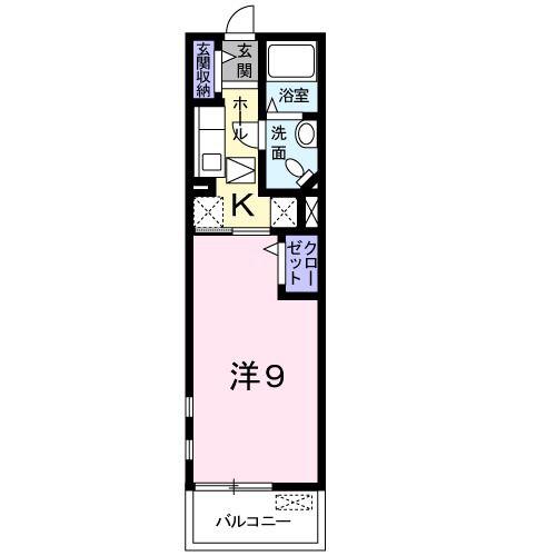 ファインアベニューIII(1K/2階)の間取り写真