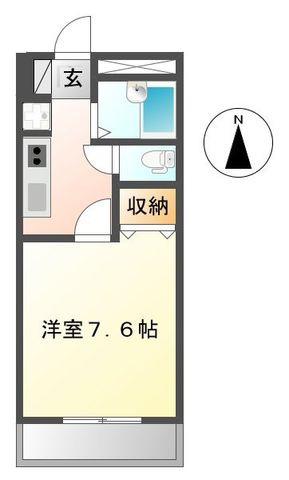リトルシャトー(1K/2階)の間取り写真