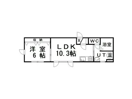 07レジェンド(1LDK/2階)の間取り写真