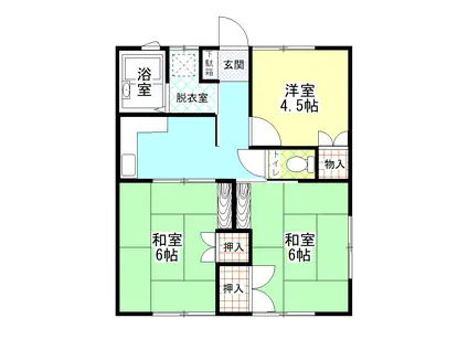 第2セリーズサトウ3号棟(3K/2階)の間取り写真