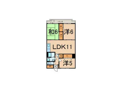 92KOYO(3LDK/3階)の間取り写真