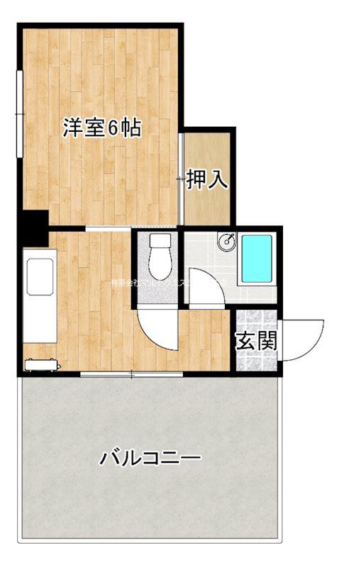 パレスビル(1K/5階)の間取り写真